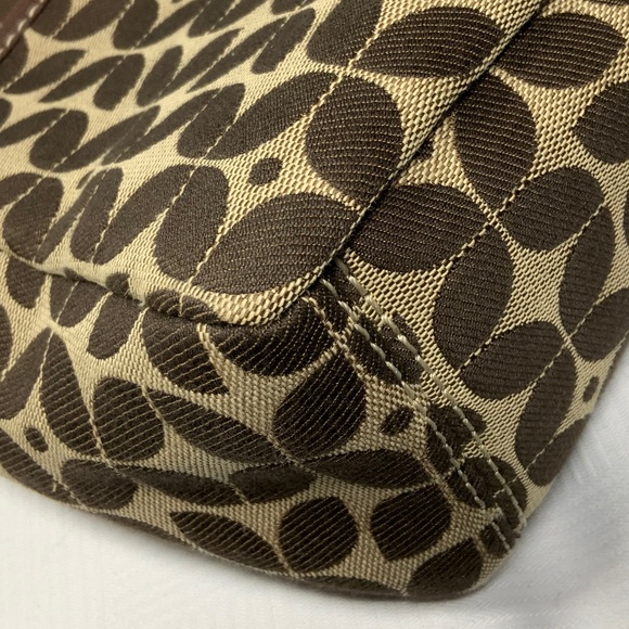 Fossil Brown Logo Canvas Crossbody Shoulder Bag - Picture 13 of 15